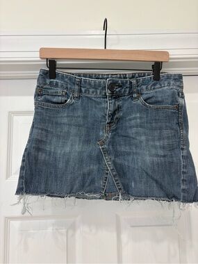 Express Denim Mini Skirt - Blue